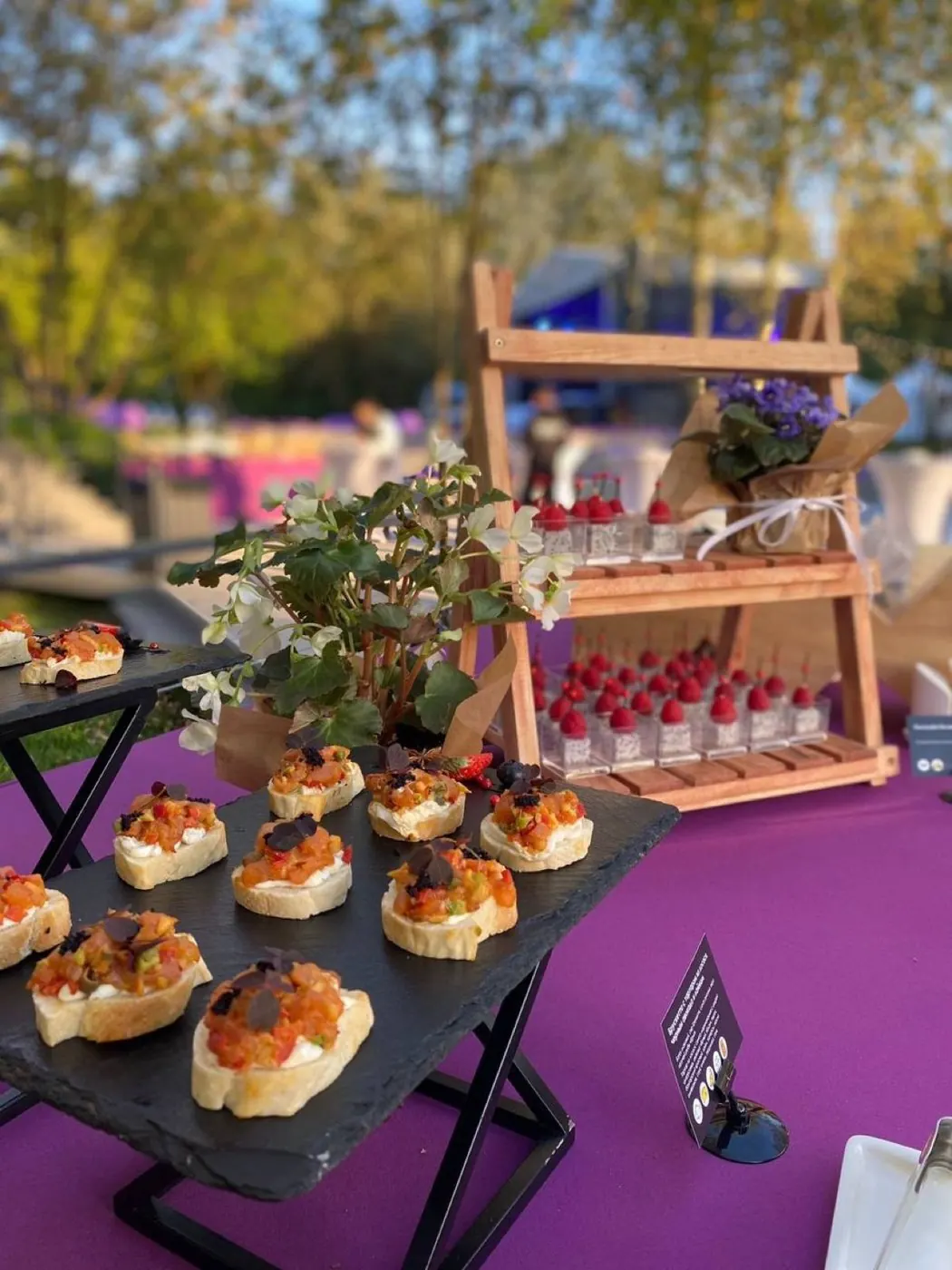 Летний фуршет на открытом воздухе от Diamond Catering